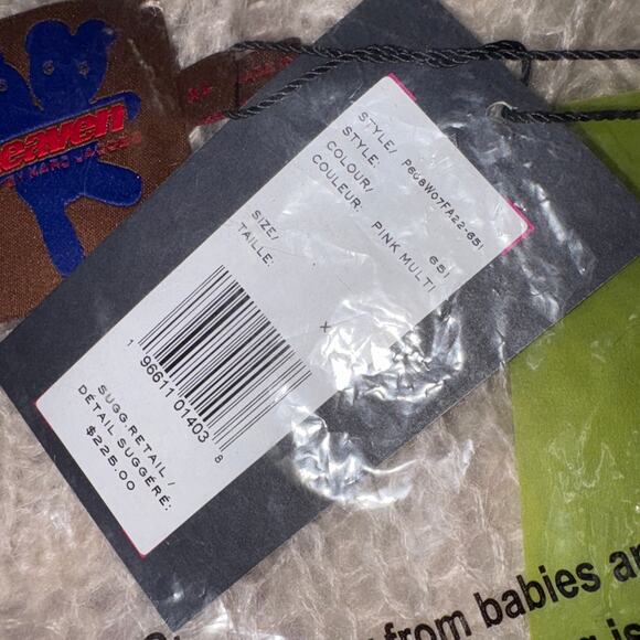 MARC JACOBS HEAVEN Pink OMbre Faded Hairy Sweater loose knit mohair sweater XL - Picture 5 of 9